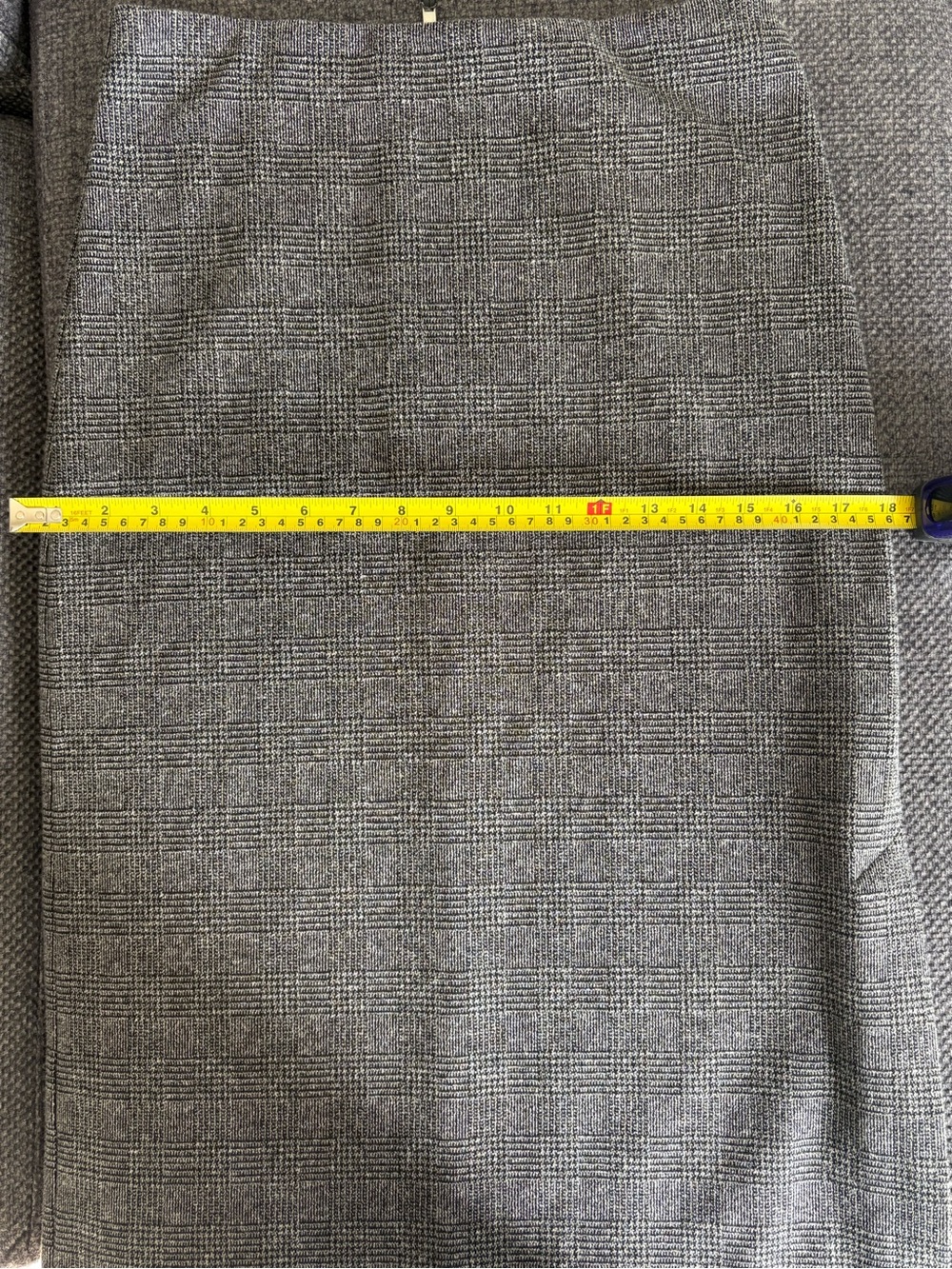 Vince Grey Prince Of Wales Checked Cotton-Blend Midi Skirt, size 4 - Picture 16 of 16